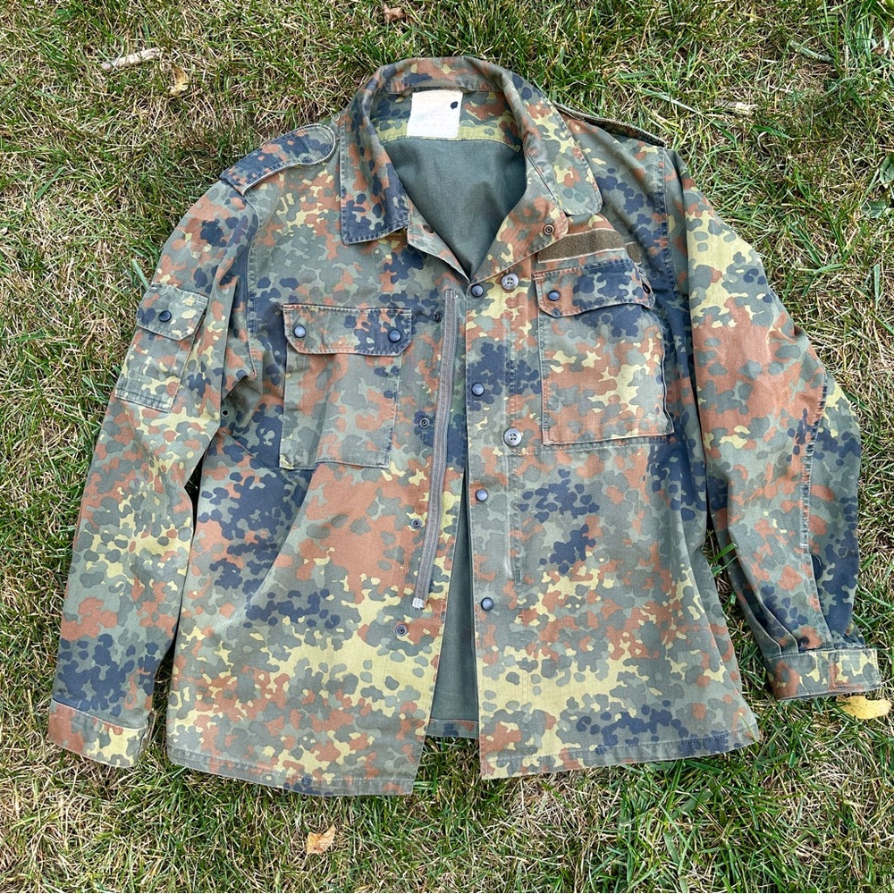 Vintage 1993 German Military Flecktarn Camo Field Jacket/Coat